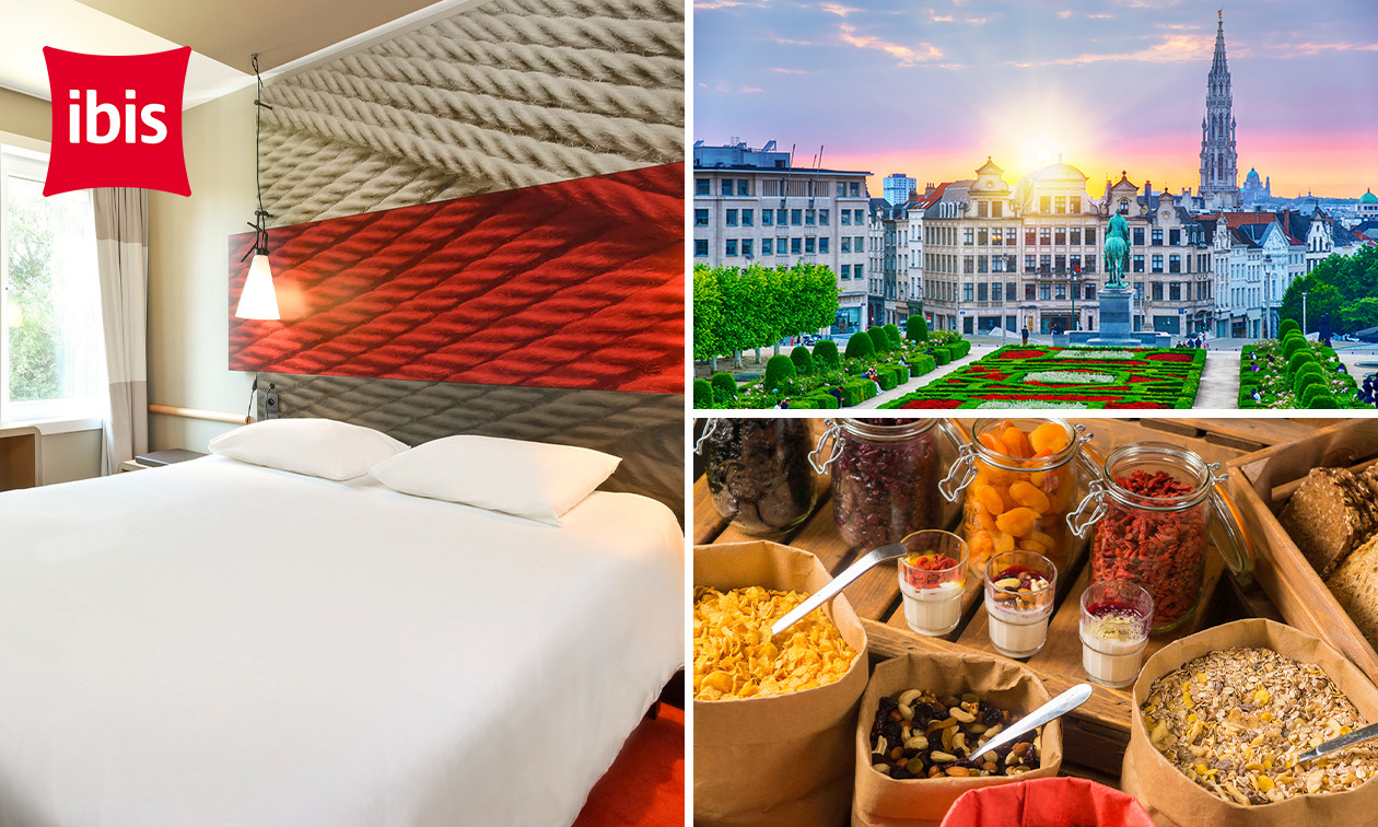 1 of 2 overnachting(en) voor 2 + welkomstdrankje + evt. ontbijt en diner in Brussel