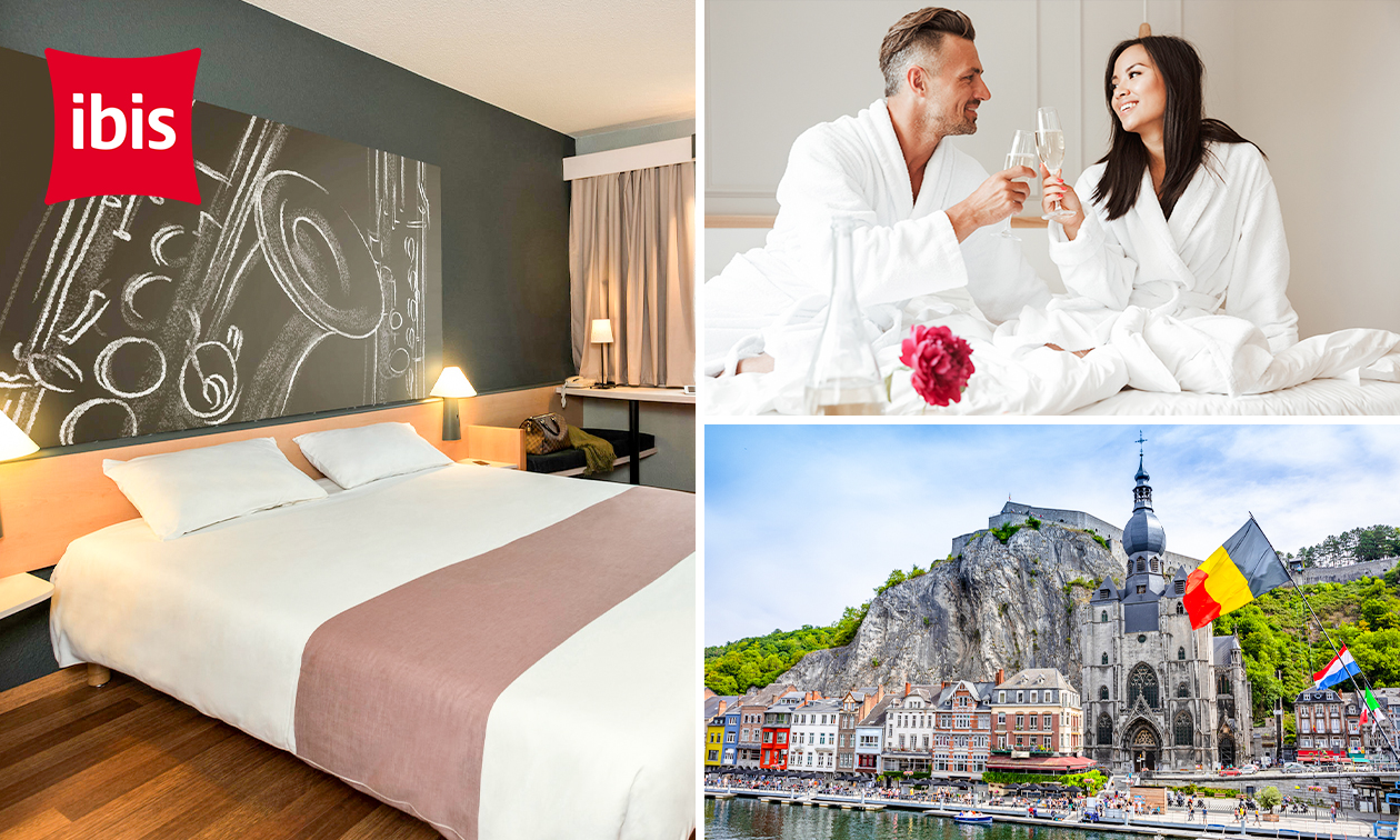 Nuit pour 2 + petit-déjeuner + évtl. entrée à la citadelle et plus à Dinant