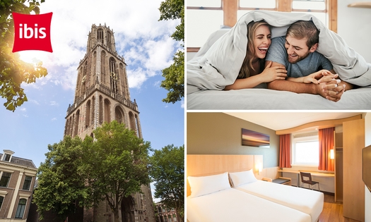 Overnachting voor 2 + ontbijt in Utrecht