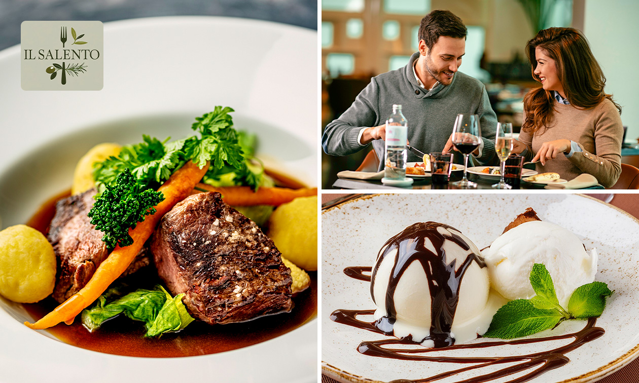 2-gangenlunch of 3-gangenlunch of -diner à la carte dicht bij Brussel