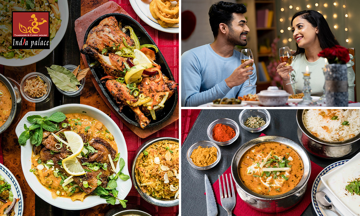 Indiaas 2- of 3-gangendiner of -lunch à la carte bij India Palace