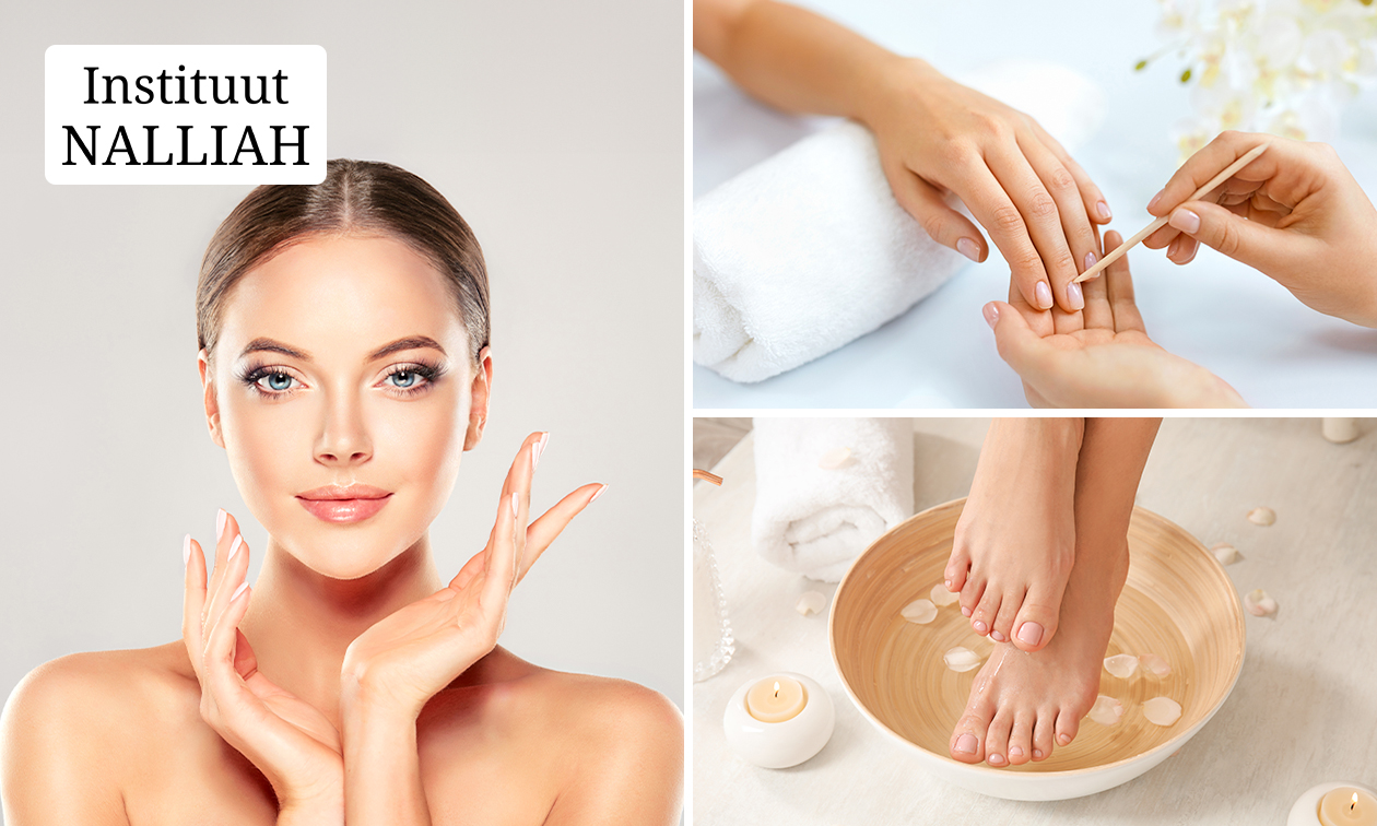 Manicure- of pedicurebehandeling of gezichtsbehandeling