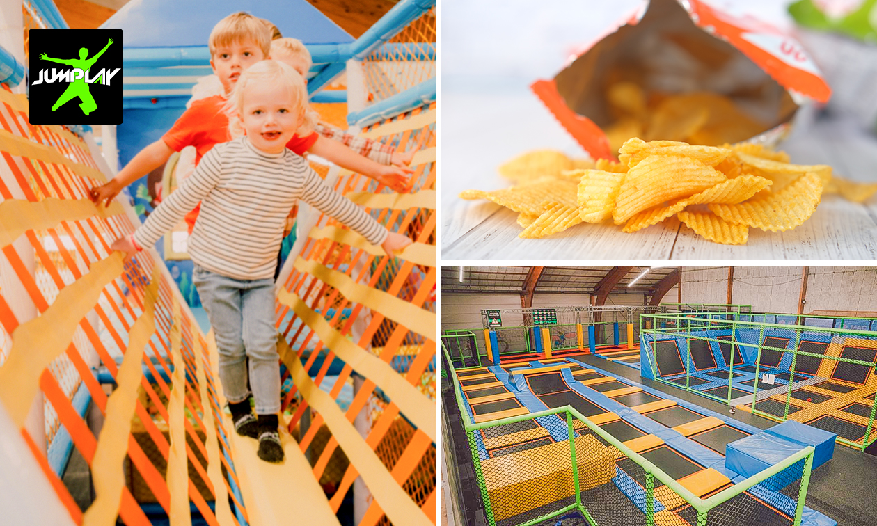 Trampolinespringen (2 uur) + chips