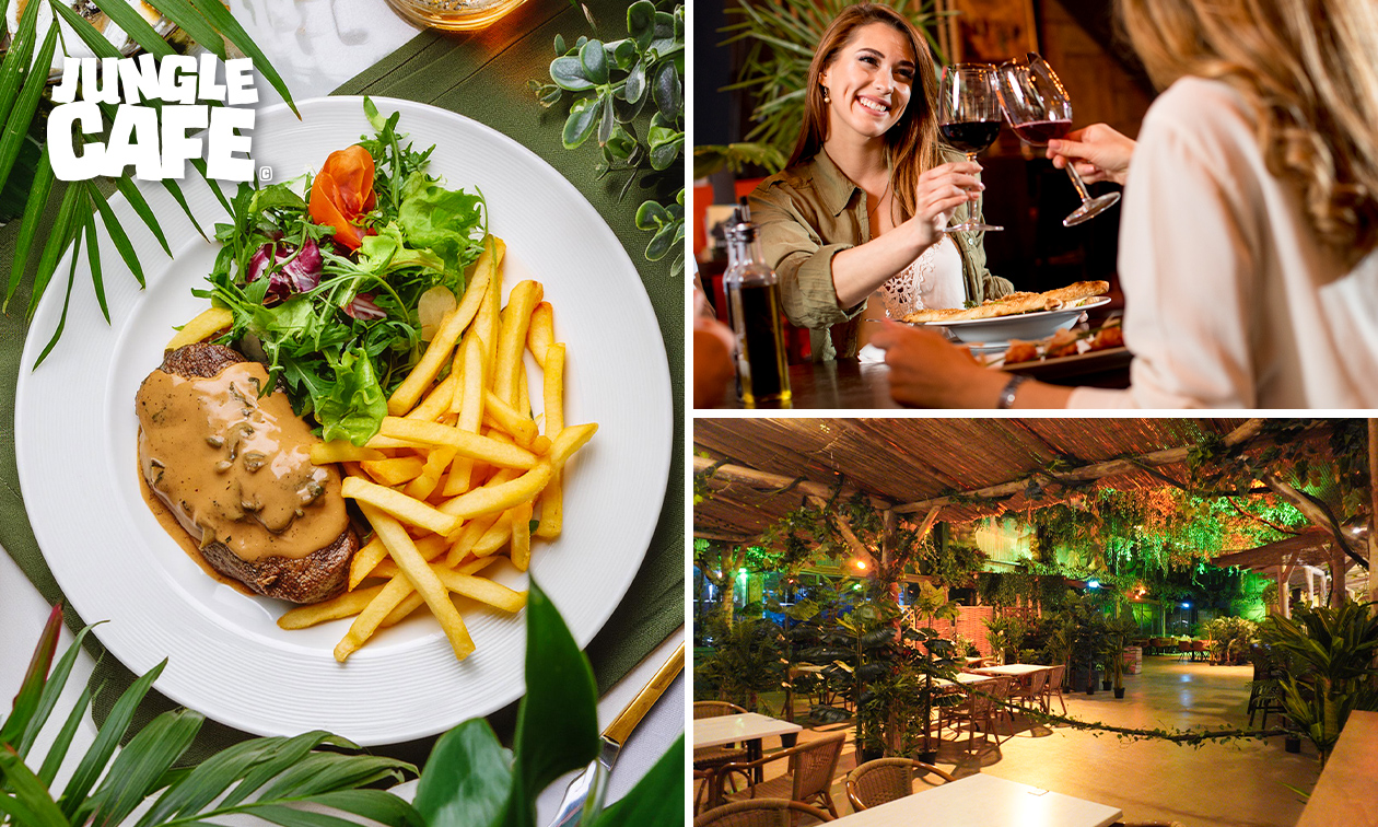 3-gangen keuzediner of 12-uurtje bij Jungle Café