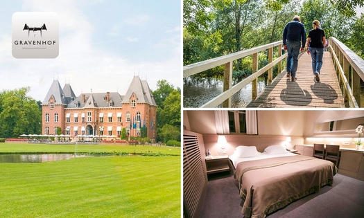 Overnachting voor 2 + late check-out bij Kasteel Gravenhof