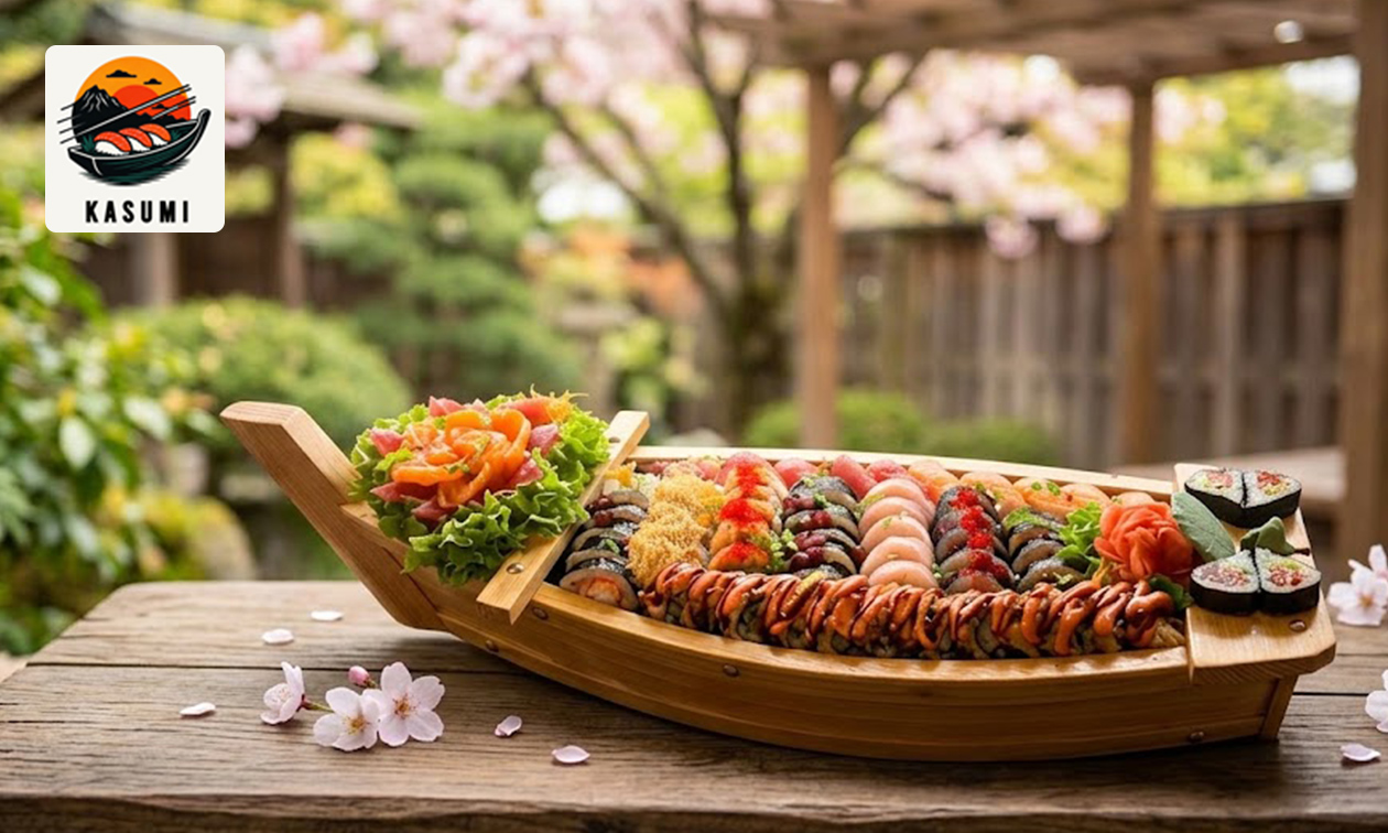 Sushiboot (50 stuks) voor afhaal of dine-in Sushiboot (50 stuks) voor afhaal of dine-in