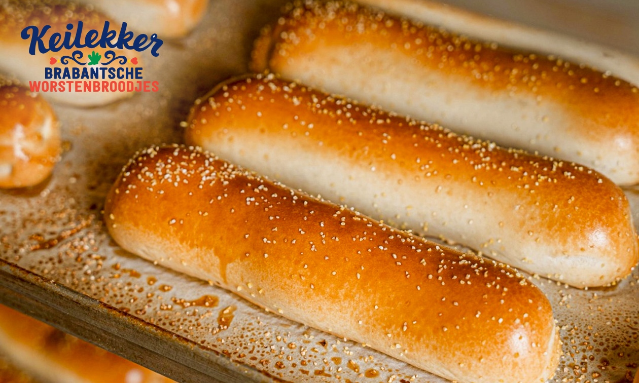 2, 4, 8 of 16 worstenbroodjes naar keuze van Keilekker Brabantsche Worstenbroodjes Amsterdam