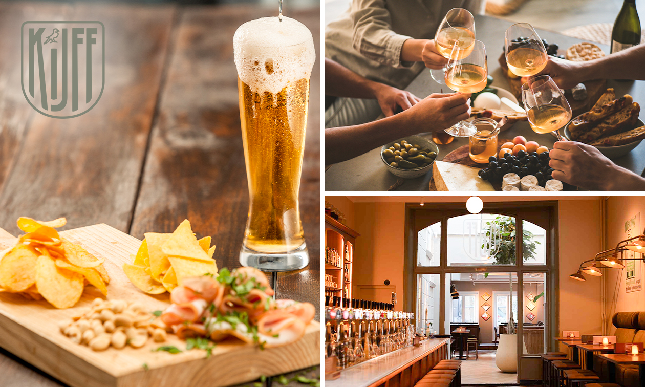 High beer of high wine + warme en koude hapjes bij Kijff