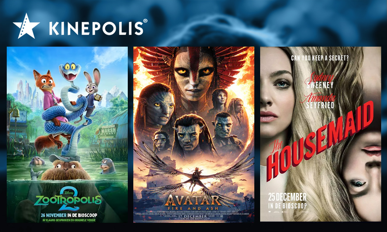 Ticket de cinéma pour Kinepolis en Belgique