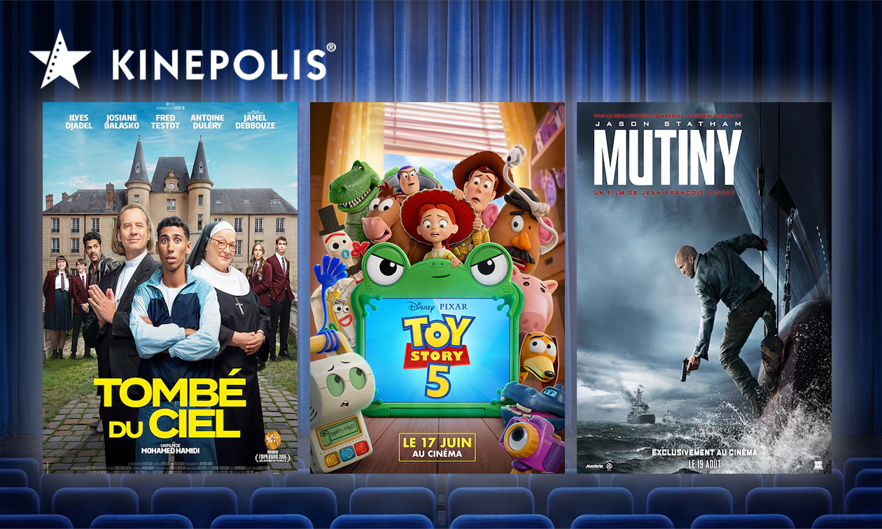 Ticket de cinéma pour Kinepolis en France