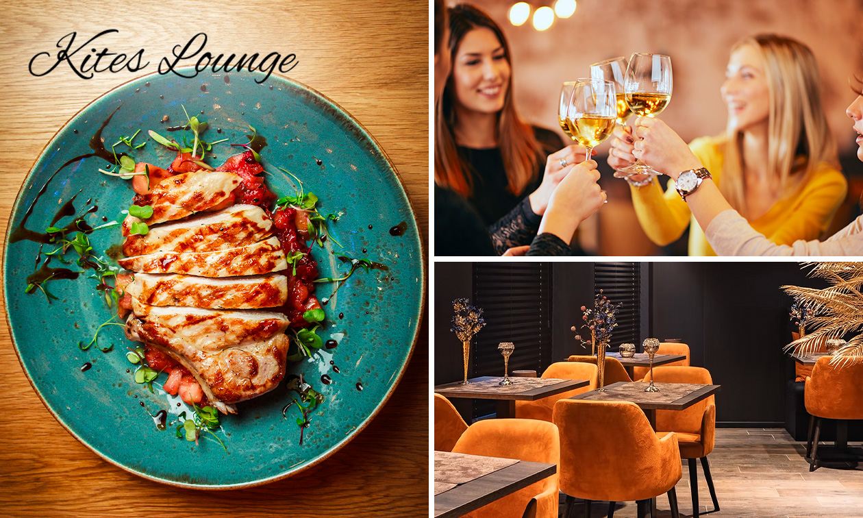 3-gangen keuzelunch bij Kites Lounge