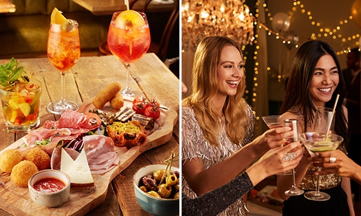 2 cocktails + mixed platter in hartje Antwerpen