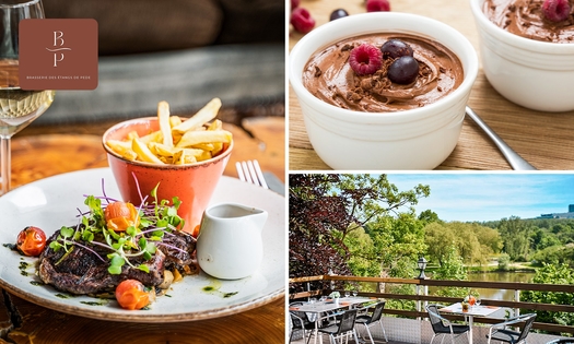 Menu en 2 ou 3 services à la carte à La Brasserie des Étangs de Pede