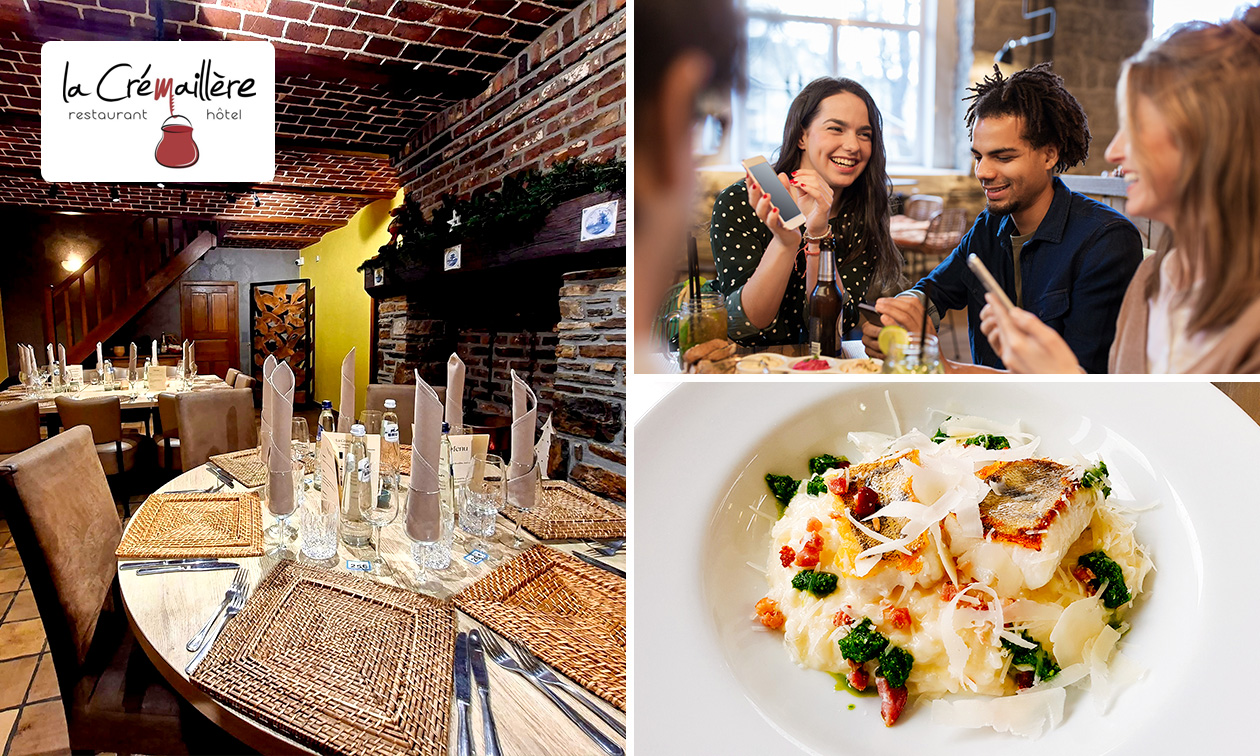 Menu en 2, 3 ou 4 services à la carte + amuse-bouches au cœur des Ardennes