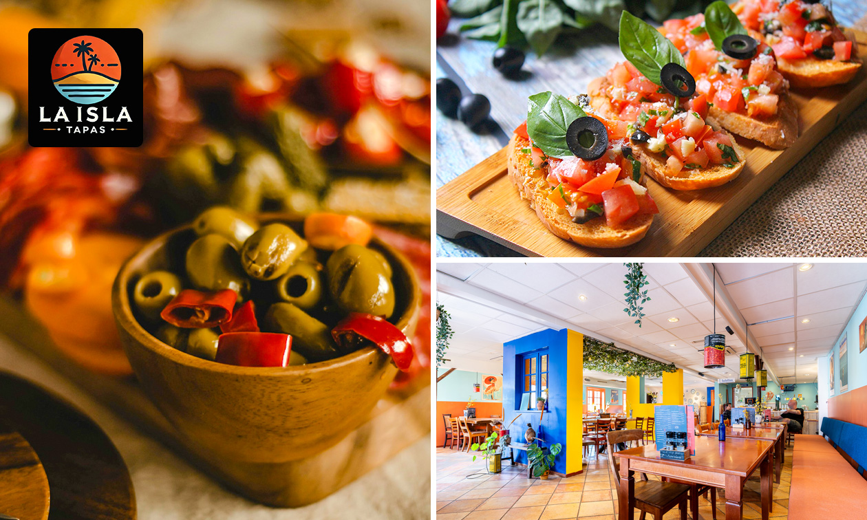 Tapaspakket voor 2, 5, 10 of 15 personen om af te halen of evt. bezorgen bij La Isla Tapas Tapaspakket voor 2, 5, 10 of 15 personen om af te halen of evt. bezorgen bij La Isla Tapas