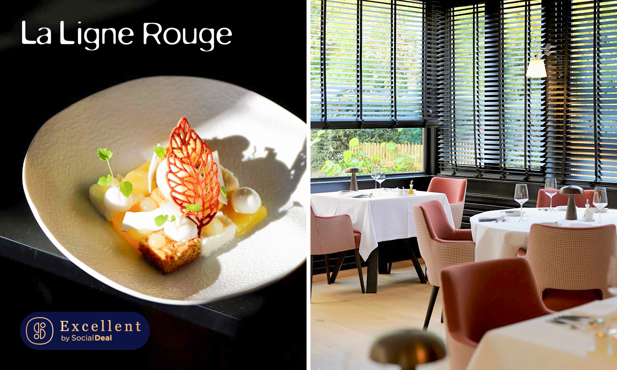 Gastronomisch 2- of 3-gangenlunch of -diner à la carte + proeverij van de chef bij La Ligne Rouge