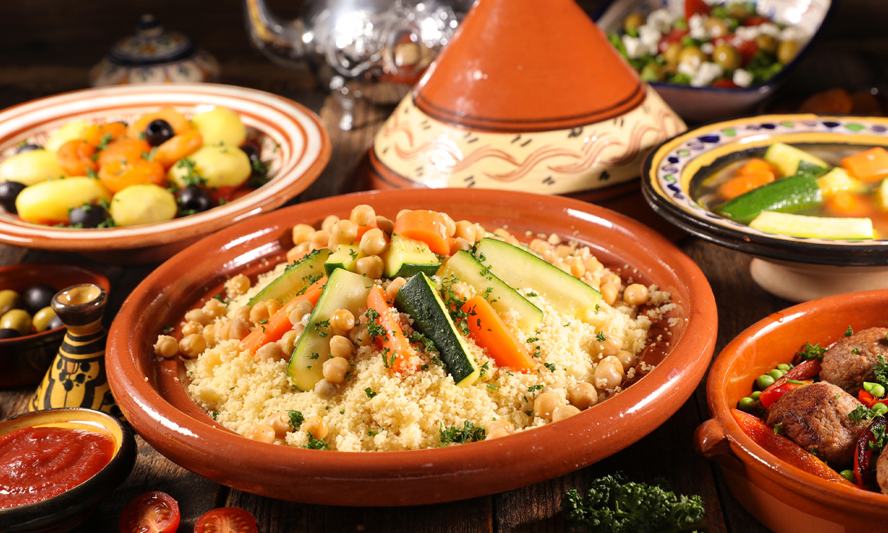 Menu marocain en 3 services à la carte chez La Perle du Désert