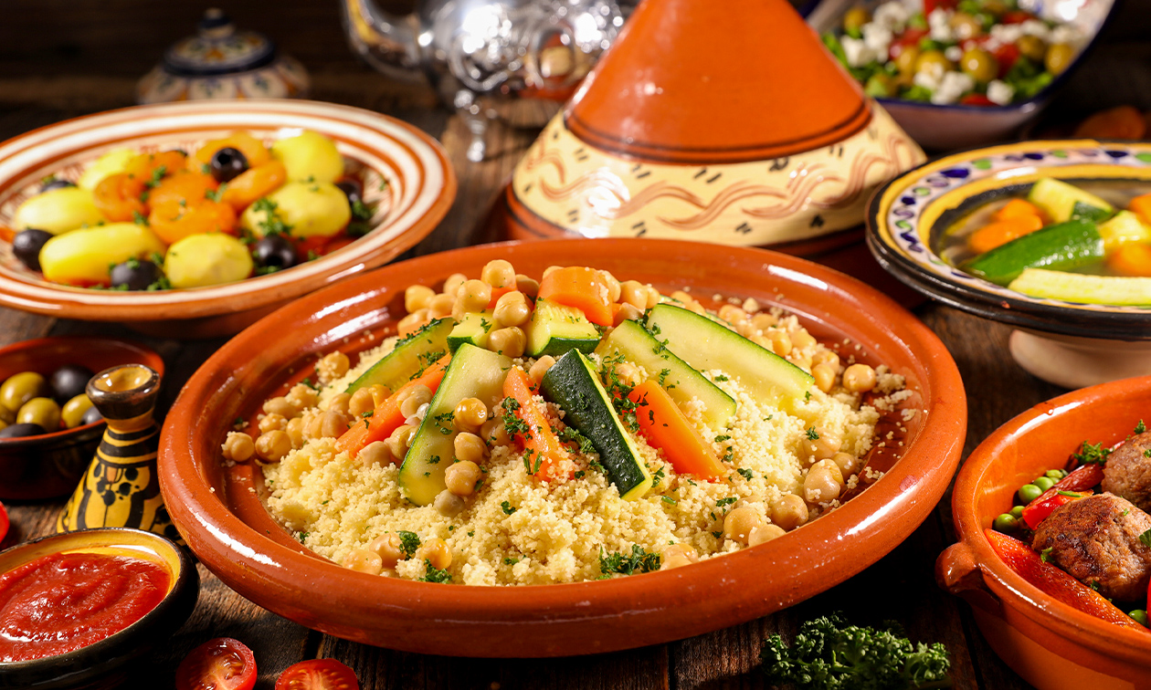 Menu couscous en 2 ou 3 services près de Bruxelles