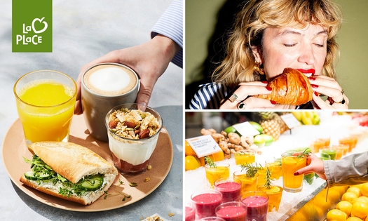 Ontbijt of lunch voor 2 naar keuze bij La Place