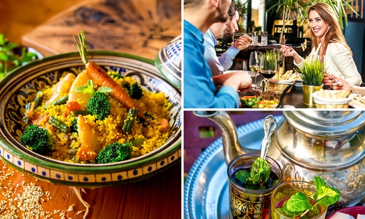 Menu en 2 ou 3 services au choix + thé à la menthe à La Tanjia
