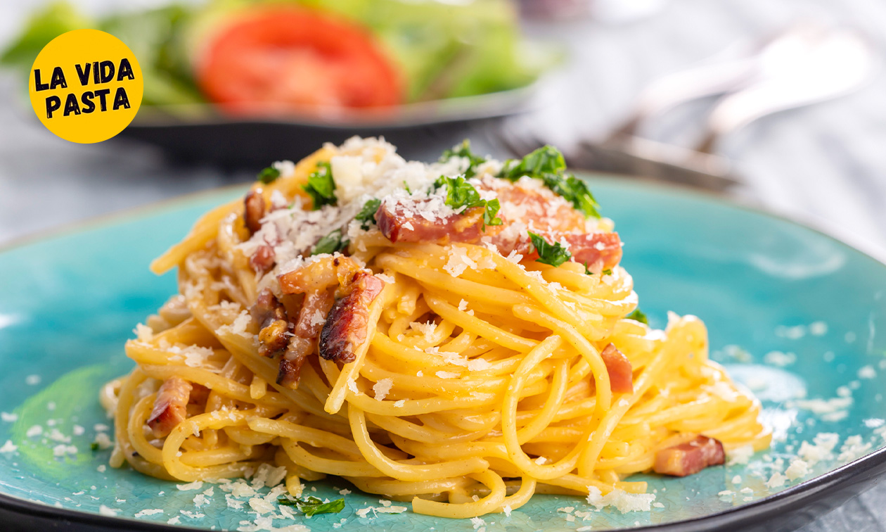 Pasta met drankje naar keuze