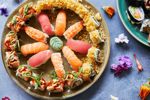 Stor sushimenu