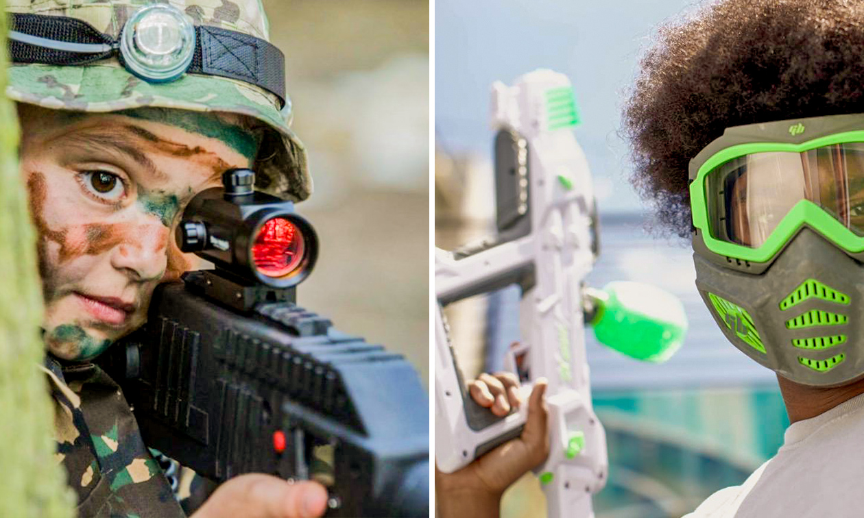 Lasergamen of gelbattle