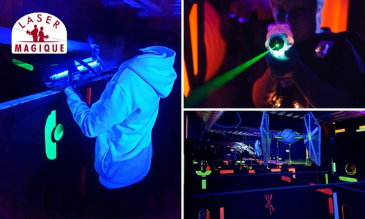 2 of 3 spelletjes lasergamen + chips of verjaardagsarrangement in de buurt van Brussel