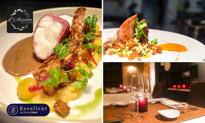 3- of 4-gangenlunch of -diner + degustaties van de chef bij L'Assiette par Jo Seha