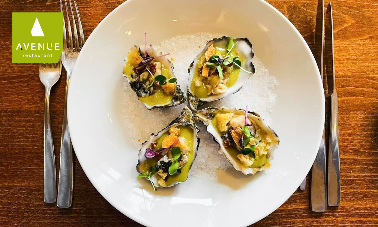Menu gastronomique en 3 services + dégustation à L'Avenue