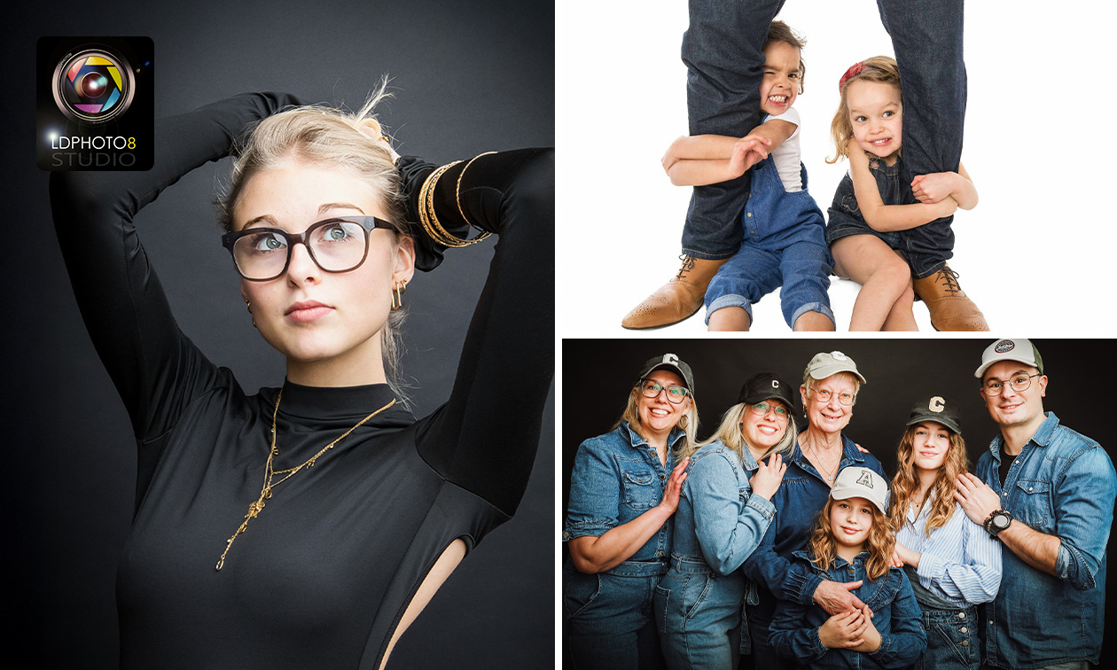 Séance photo de 1 à 12 personnes (1h) + tirages papier et numérique près de Lille