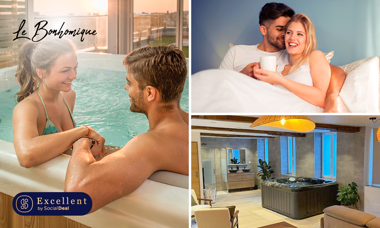 Overnachting voor 2 in appartement + privé spa + ontbijt + evt. meer nabij Lille