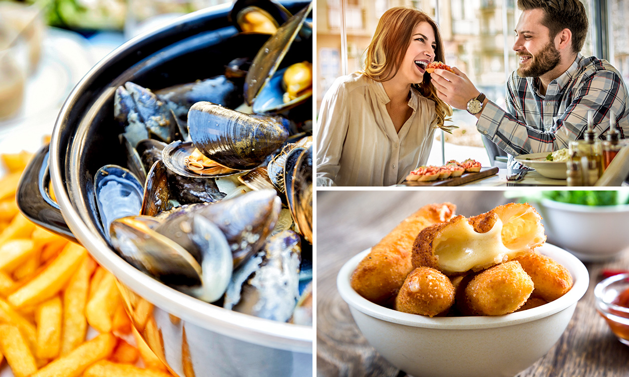 3-gangen keuzelunch of -diner aan de kust in Koksijde