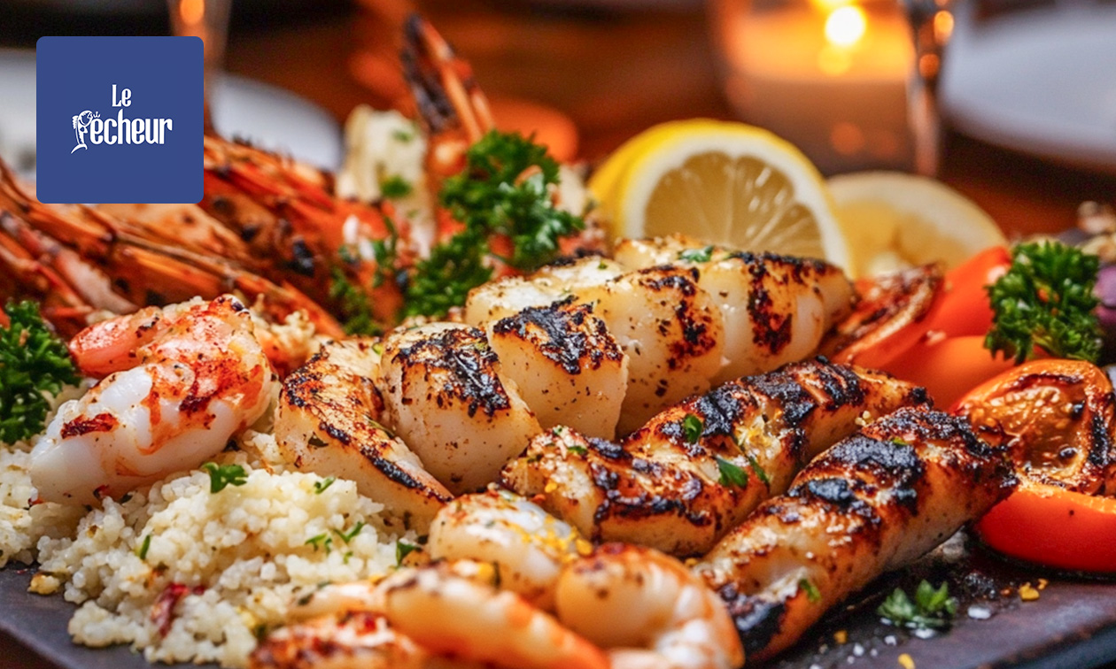 Luxe zeevruchtenschotel bij Le Pêcheur
