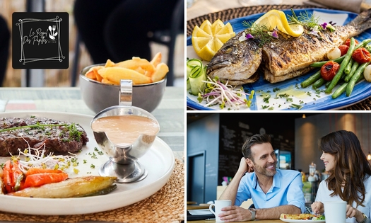 Menu en 3 ou 4 services à la carte près de Namur