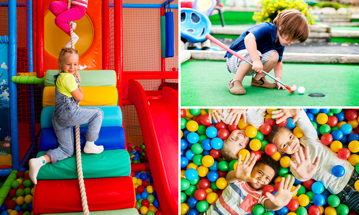 Entrée enfant (2 à 8 ans) pour un parc de jeux et/ou entrée au minigolf près de Tournai Entrée enfant (2 à 8 ans) pour un parc de jeux et/ou entrée au minigolf près de Tournai