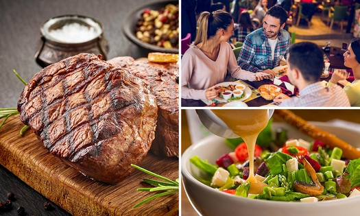 Menu grec en 2 ou 3 services à la carte au Syrtaki