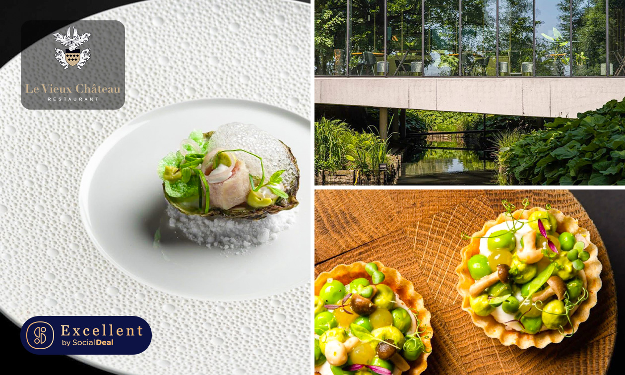 Gastronomische 5- of 6-gangenlunch of -diner bij Le Vieux Château