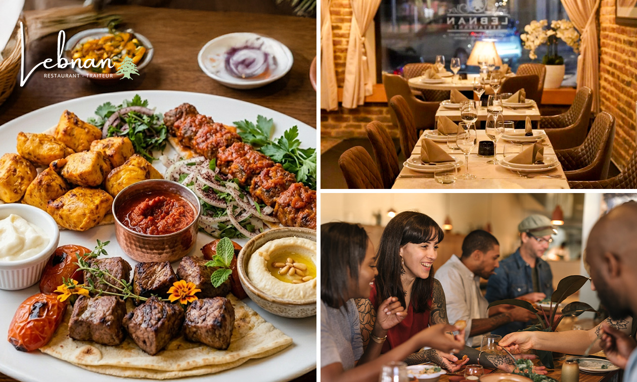Menu libanais en 4 services au choix