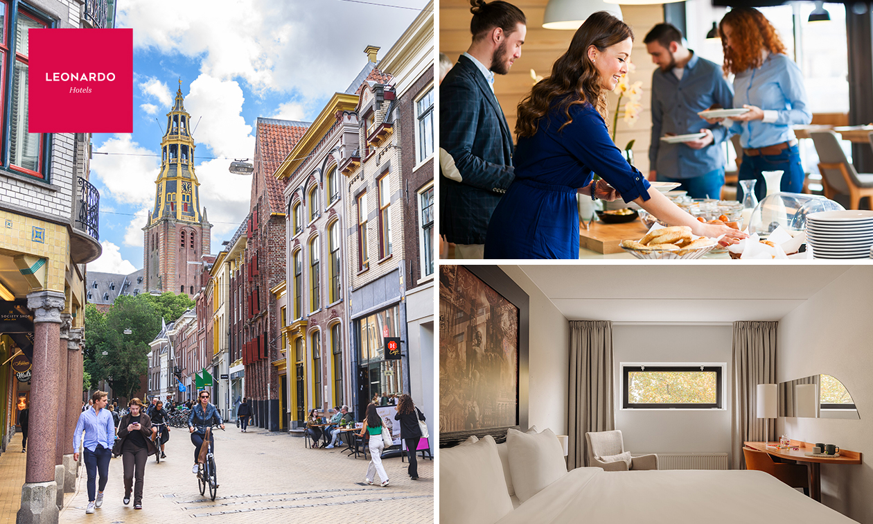 Overnachting voor 2 + ontbijt + drankje in hartje Groningen