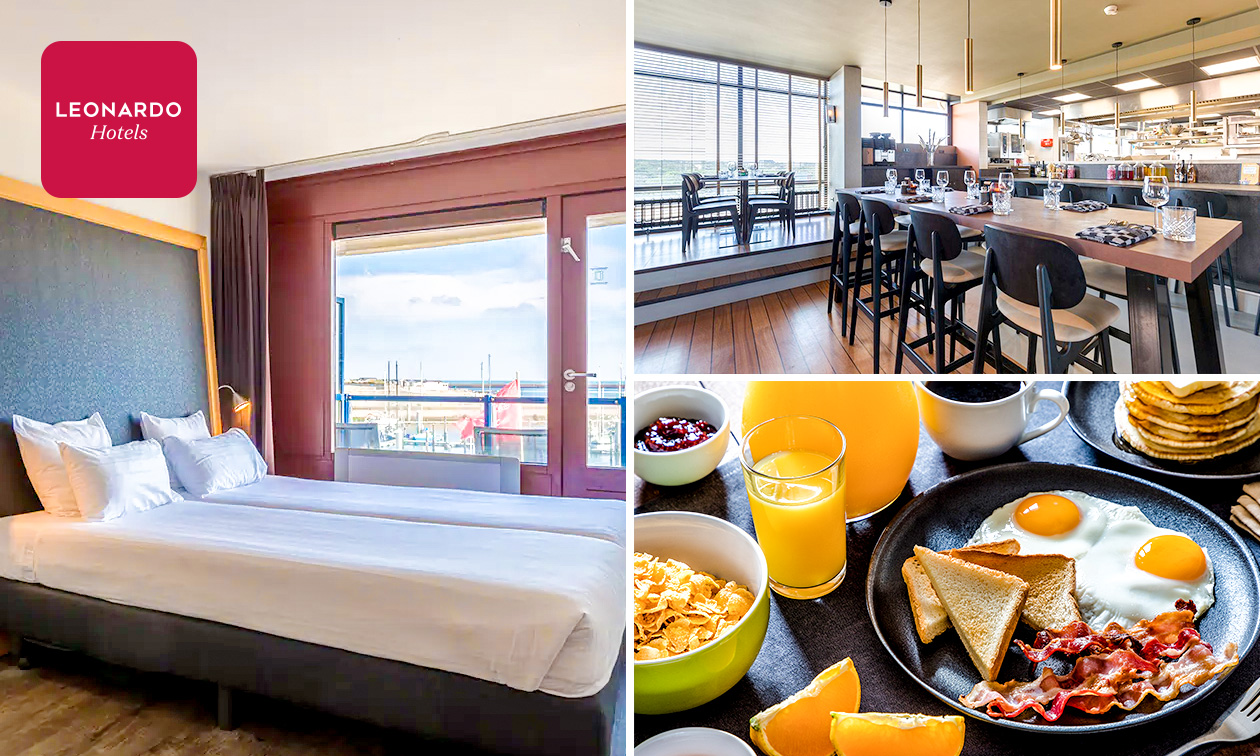 Overnachting voor 2 + ontbijt nabij IJmuiden Strand