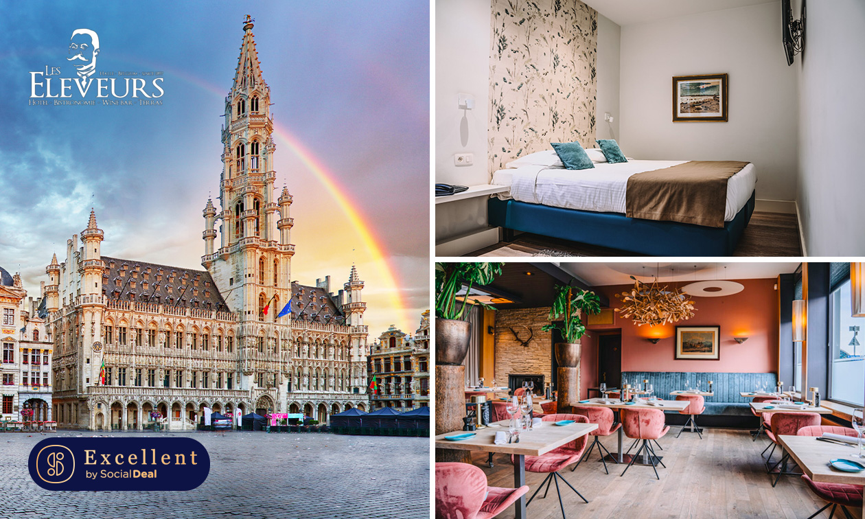 Overnachting voor 2 + ontbijt in Halle