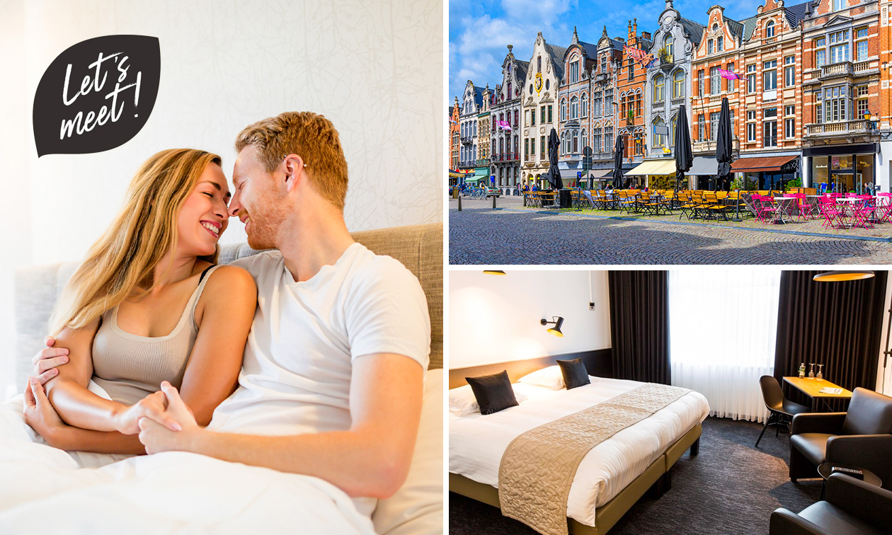 Overnachting voor 2 + ontbijt + evt. 3-gangendiner nabij Brussel