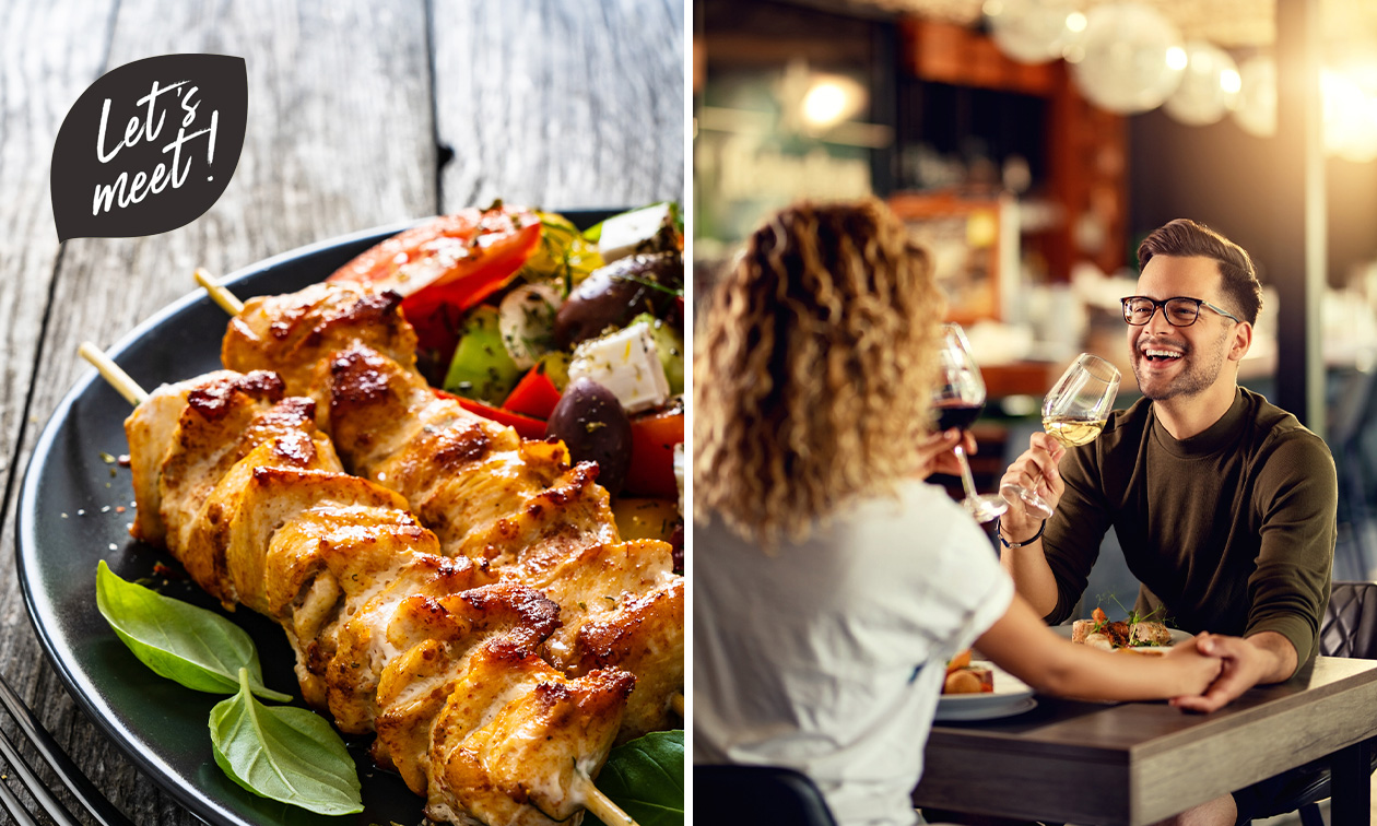 2-gangen keuzelunch + bijgerecht bij Let's Meet Gent