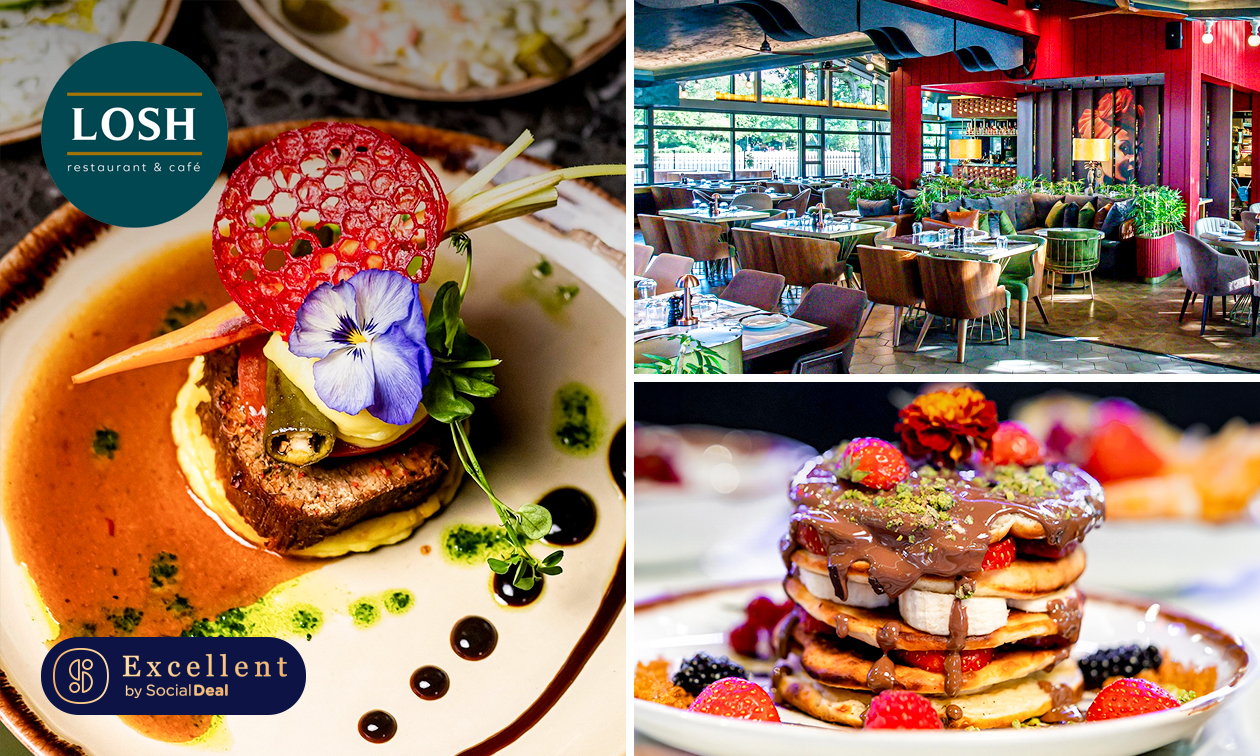 Luxe ontbijt + thee of 3- of 4-gangendiner + thee + brood vooraf bij LOSH Restaurant