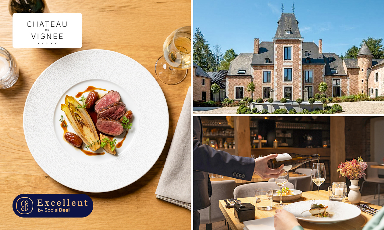 Menu bistronomique en 3, 4 ou 5 services au Lounge by Château de Vignée