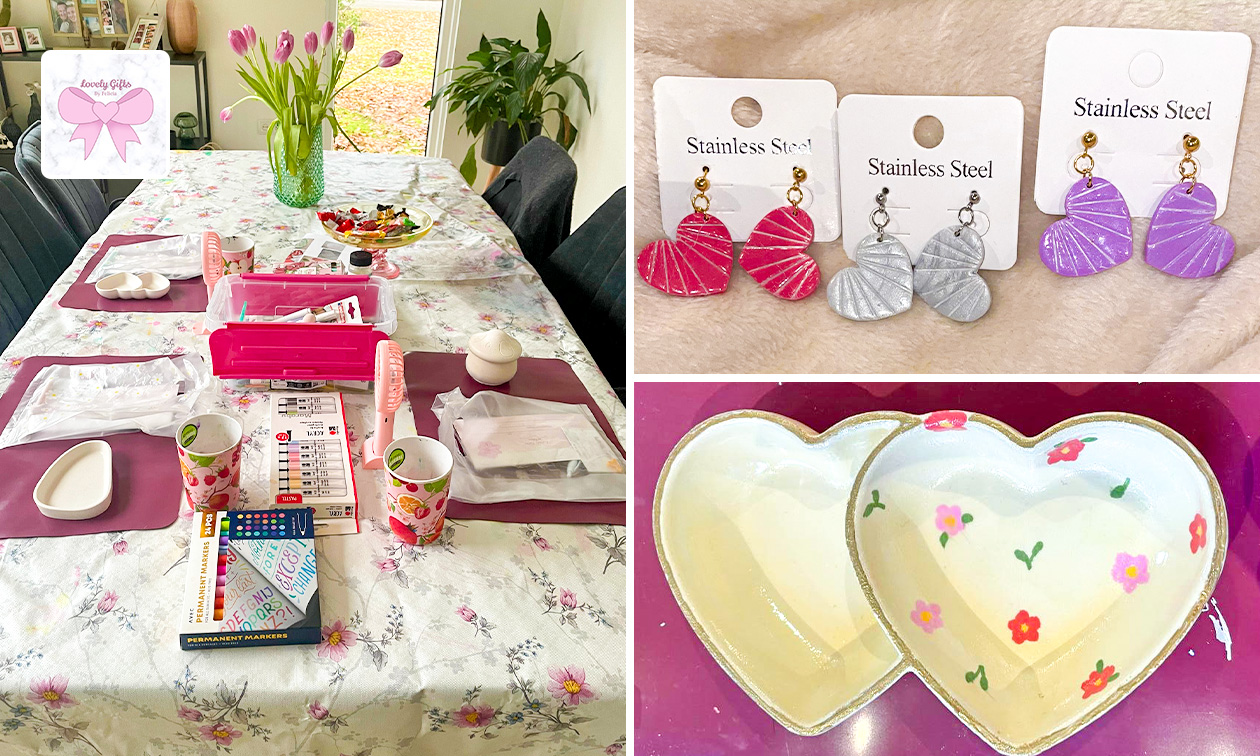 Workshop oorbellen maken of schaaltje pimpen (2,5 uur) + drankje + hapjes