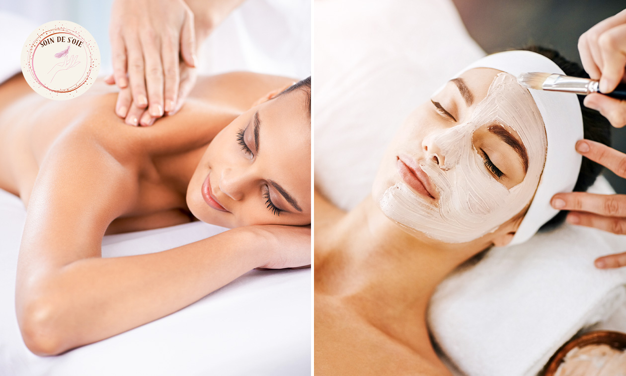 Soin du visage + évlt. massage (60 ou 90 min) à Tourcoing