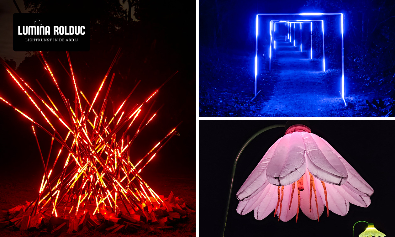Entrée pour Lumina Rolduc - Lichtkunst in de Abdij + café, thé ou chocolat chaud