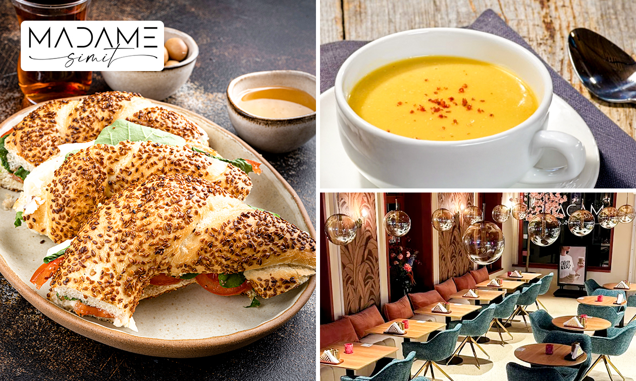 2-gangenlunch naar keuze bij Madame Simit